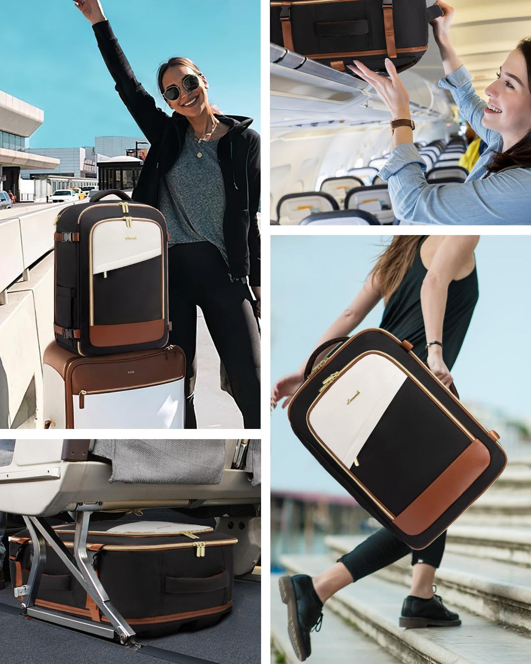 LOVEVOOK Mochila de viaje para mujer, mochila de transporte de 40 L...