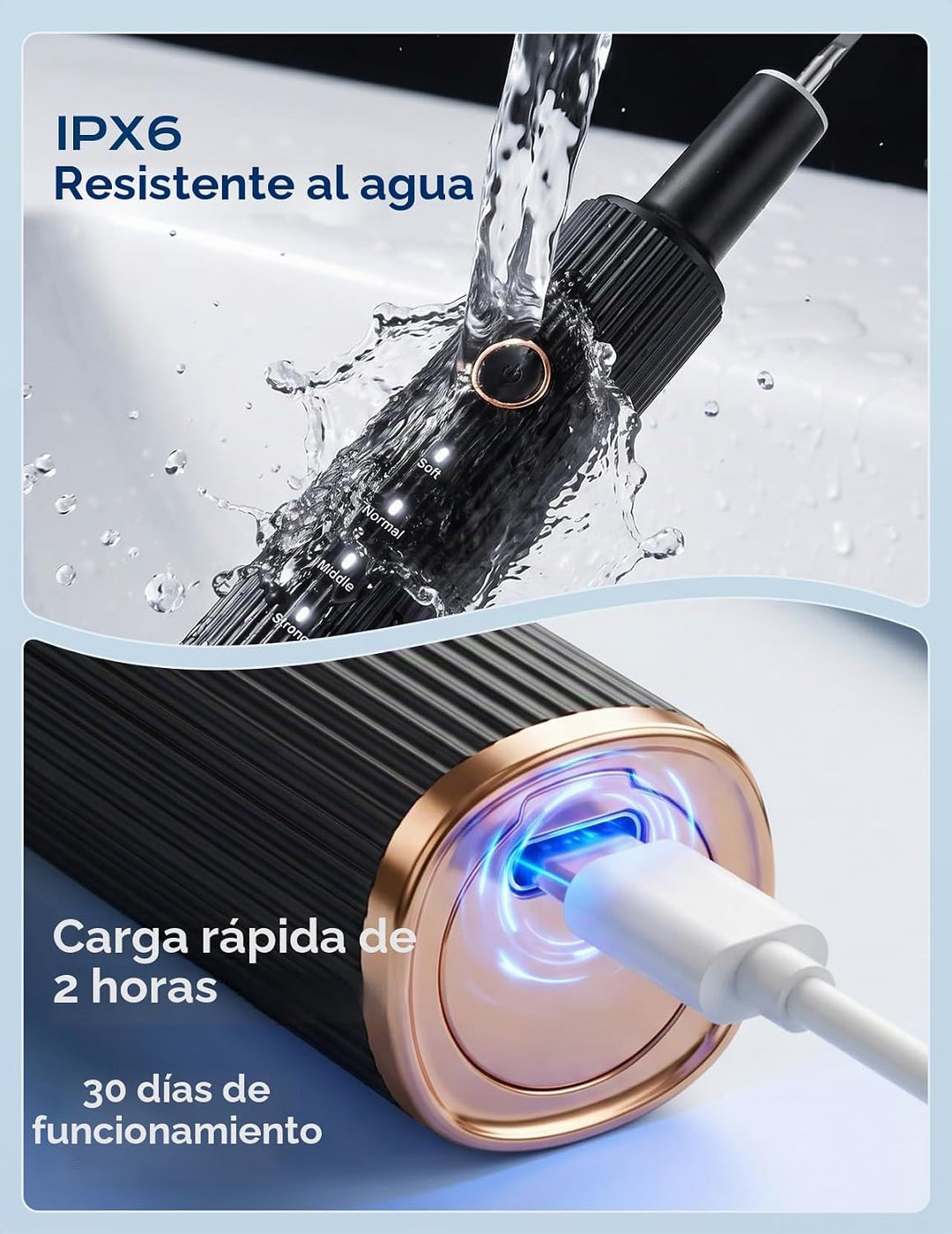 Removedor de placa ultrasónico para dientes, removedor de sarro den...
