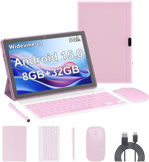 Tablet Android 15, tabletas de 10 pulgadas, 8 GB de RAM+32 GB de RO...