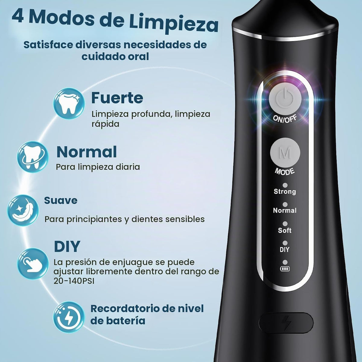 OasiSmile L8 Water Dental Flosser, fuerza de bricolaje para aparatos