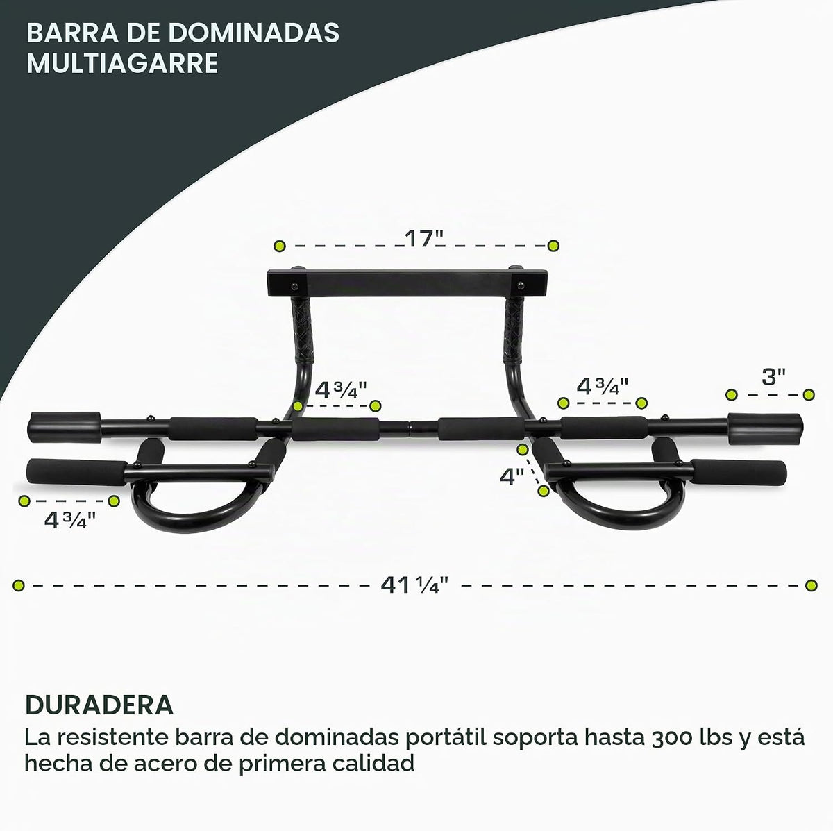 ProsourceFit Barra de Tracción para Fitness Multifuncional y Gimnasio en Casa