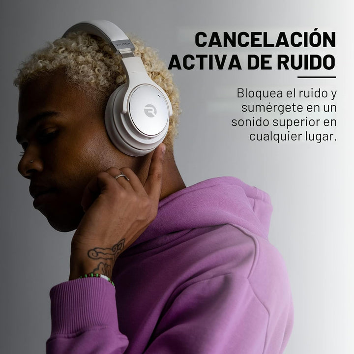 Raycon Los auriculares inalámbricos Bluetooth sobre la oreja de tod...