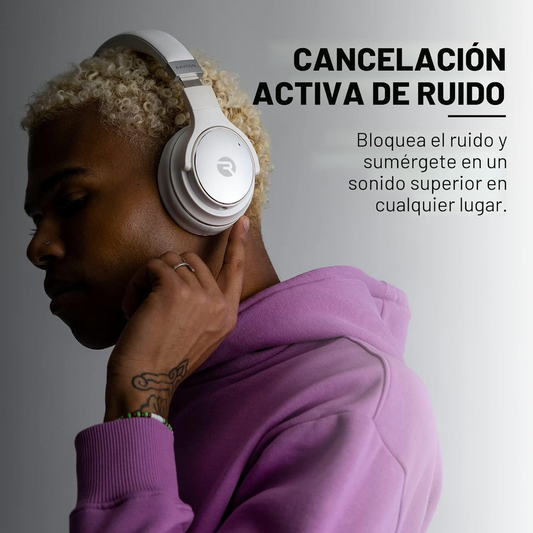 Raycon Auriculares Inalámbricos Bluetooth Sobre la Oreja para Uso D...