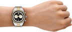 Emporio Armani Reloj cronógrafo para hombre con correa de acero inoxidable o cuero; reloj de vestir para hombre