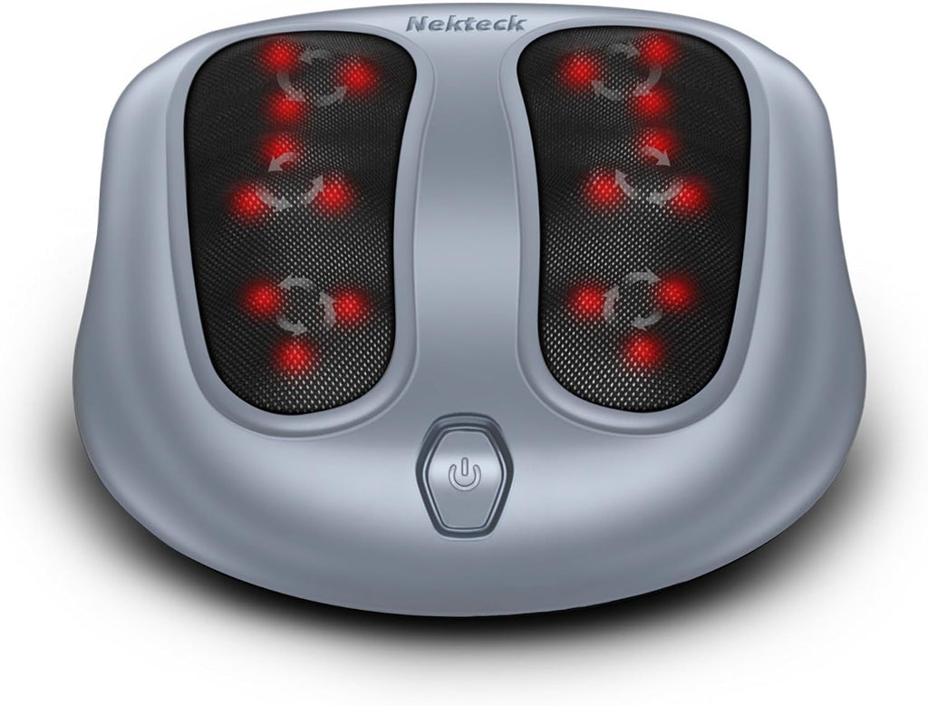 Nekteck Masajeador de pies Shiatsu con calor para fascitis plantar
