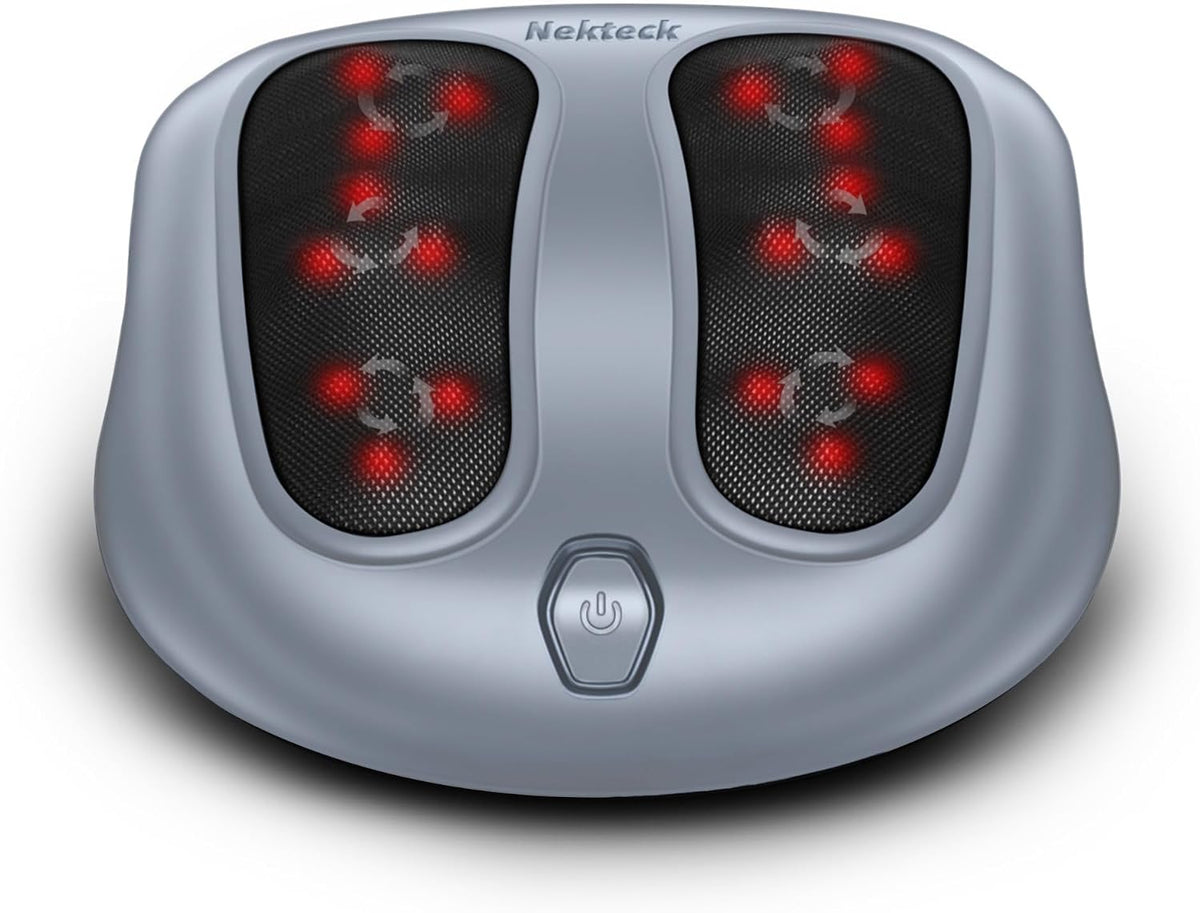Nekteck Masajeador de pies Shiatsu con calor para fascitis plantar