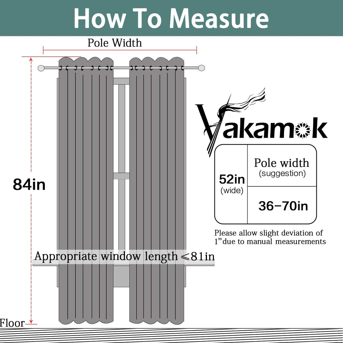Yakamok - Cortinas 100% opacas color crema de 84 pulgadas de largo para dormitorio, 52 pulgadas de ancho
