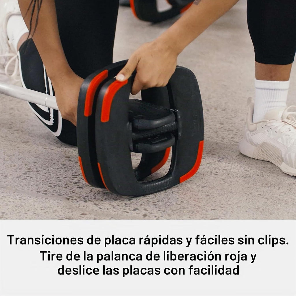 Les Mills SMARTBAR Discos de Peso Ergonómicos de Doble Propósito