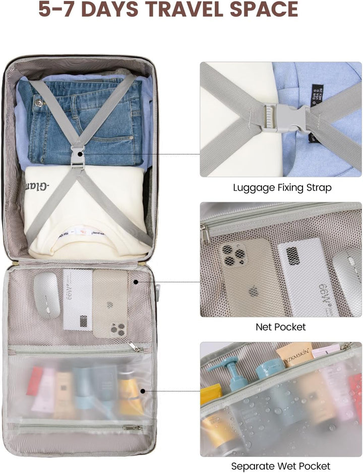 LOVEVOOK Mochila de viaje de 50 litros para mujeres y hombres, equi...