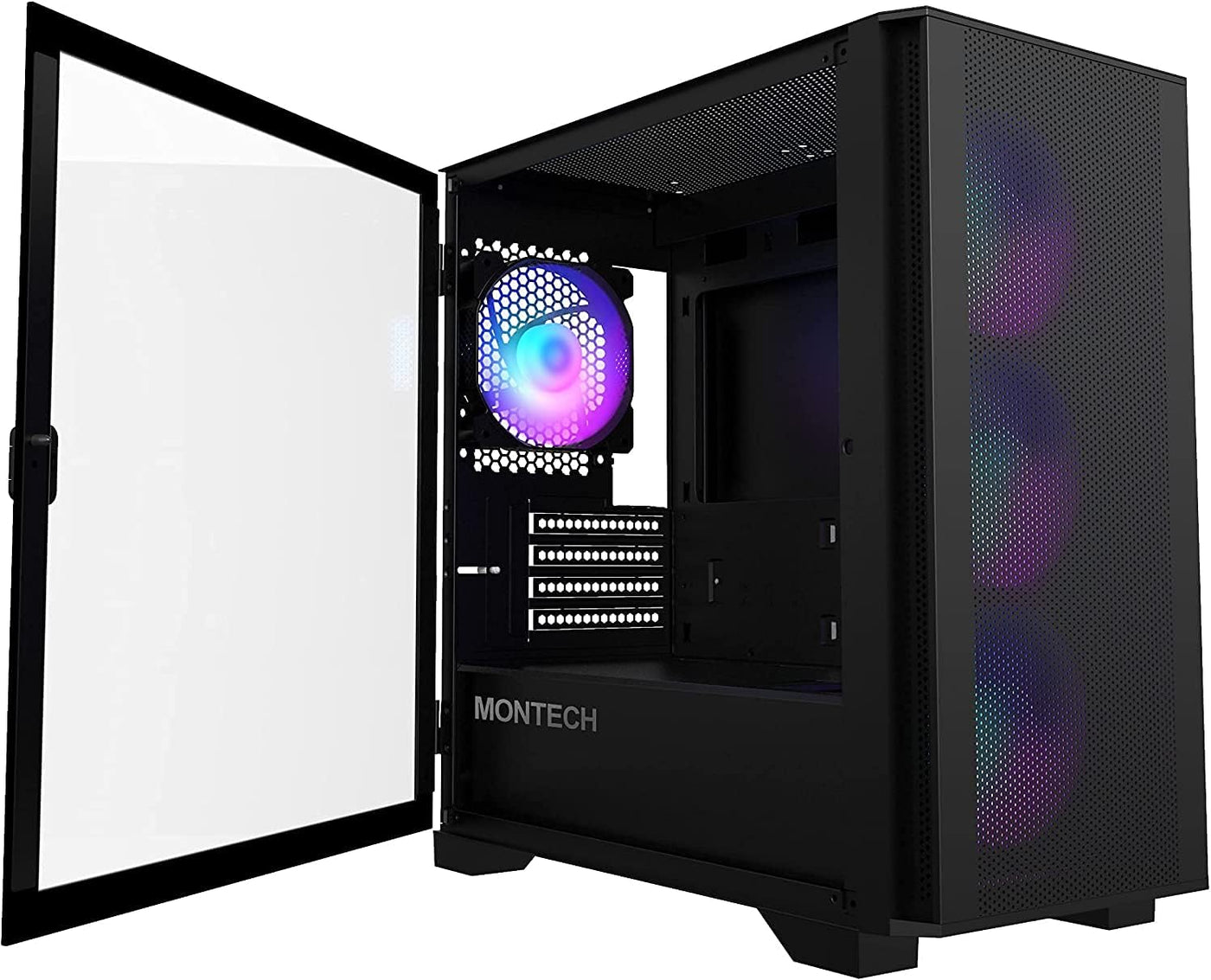 Montech AIR 100 ARGB Torre Micro-ATX con cuatro ventiladores ARGB p...