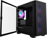 Montech AIR 100 ARGB Torre Micro-ATX con cuatro ventiladores ARGB p...