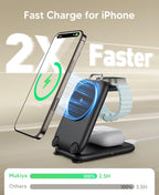 Estación de carga inalámbrica rápida para iPhone Duo de PaktVault