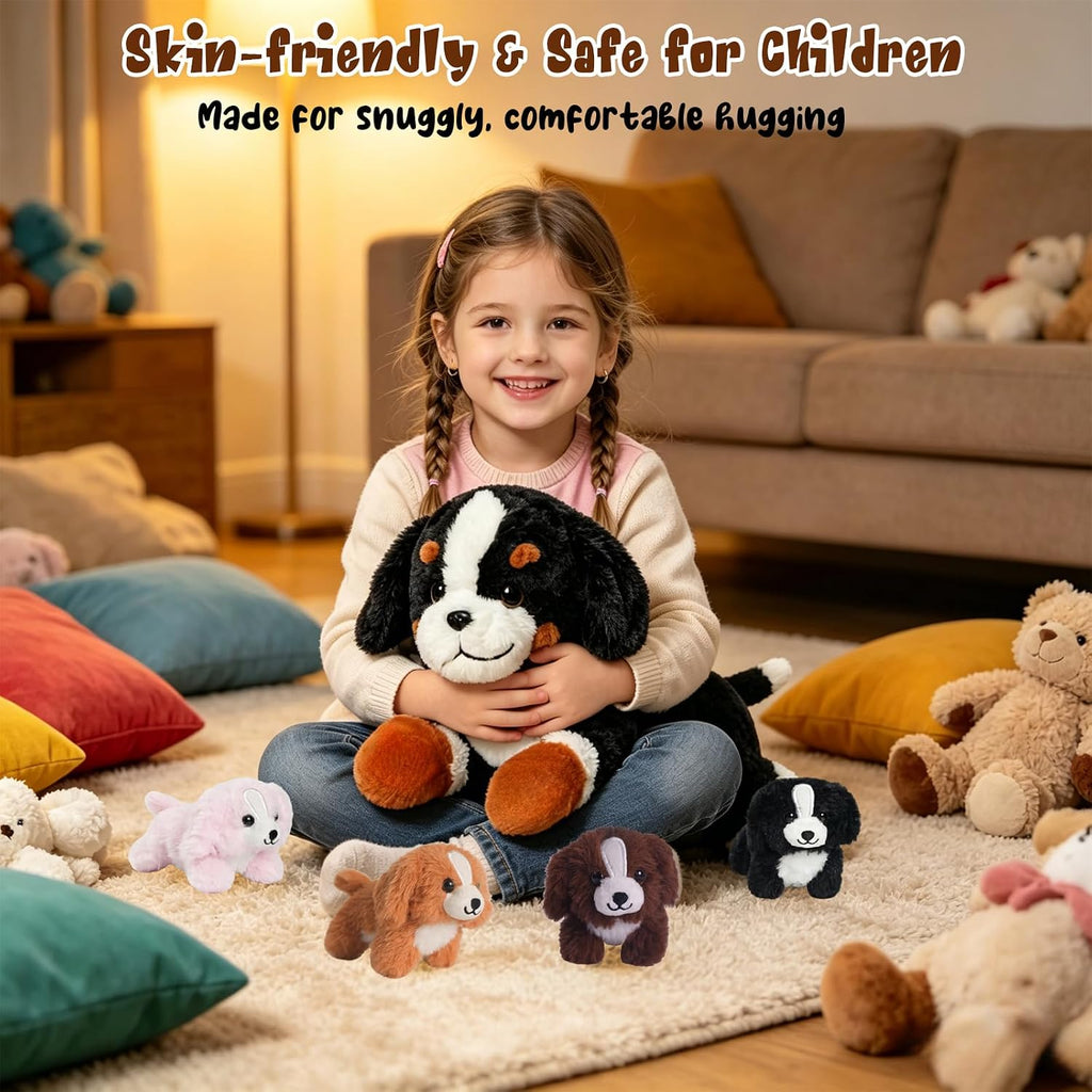 Peluche de perro de montaña de Berna, 5 en 1, regalo para niños