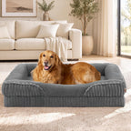 EHEYCIGA Cama ortopédica XL para perros de 42 x 30 pulgadas, sofá de espuma