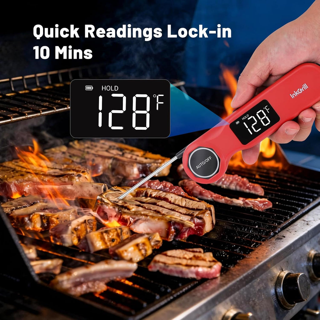 Termómetro de parrilla de lectura instantánea, termómetro de carne