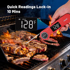 Termómetro de parrilla de lectura instantánea, termómetro de carne