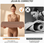 PAIDU Esterilla de yoga plegable para fitness, extra gruesa de 2/5 pulgadas (0.394 in) | TPE antideslizante certificado SGS | 75 x 26 pulgadas extra larga | portátil y fácil de almacenar | para yoga