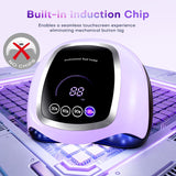 Lámpara de uñas UV, secador de uñas LED de 180 W para esmalte de ge...
