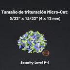 Aurora Grado Profesional de Alta Seguridad - Trituradora de Papel de Microcorte de 12 Hojas/CD y Tarjetas de Crédito/ 60 Minutos de Tiempo de Funcionamiento Continuo