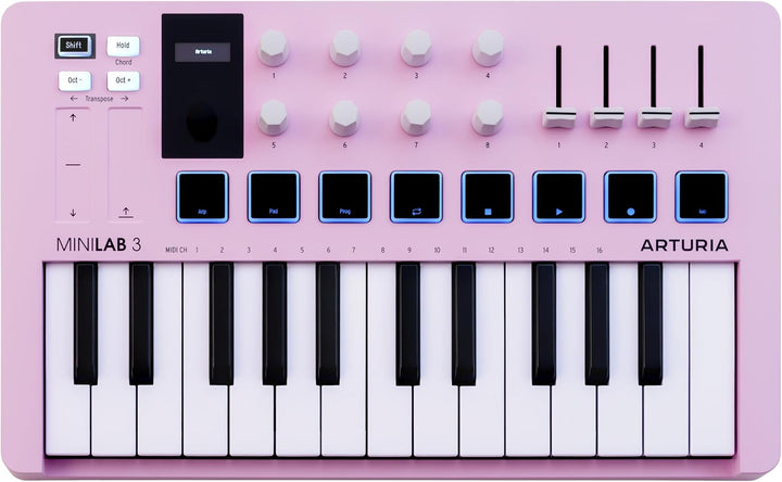 Arturia MiniLab Controlador de teclado MIDI USB de 3 a 25 teclas co...