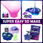 Original Stationery Mini kit de slime de galaxia para niñas y niños de 7 a 12 años, juego de slime que brilla en la oscuridad con purpurina, divertido juguete de manualidades espaciales para juegos creativos, regalo de cumpleaños para niños