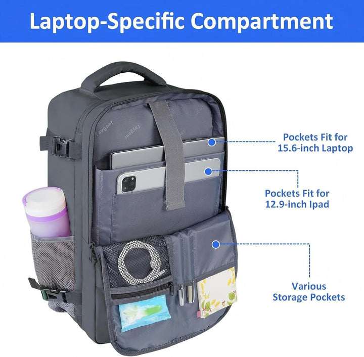 Taygeer Mochila para artículos personales para mujer, mochila de vi...