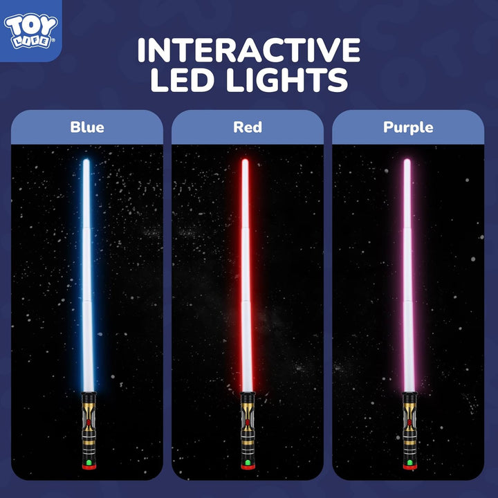 TOY Life Espada iluminada estilo sable - Paquete de 4 sables ilumin...