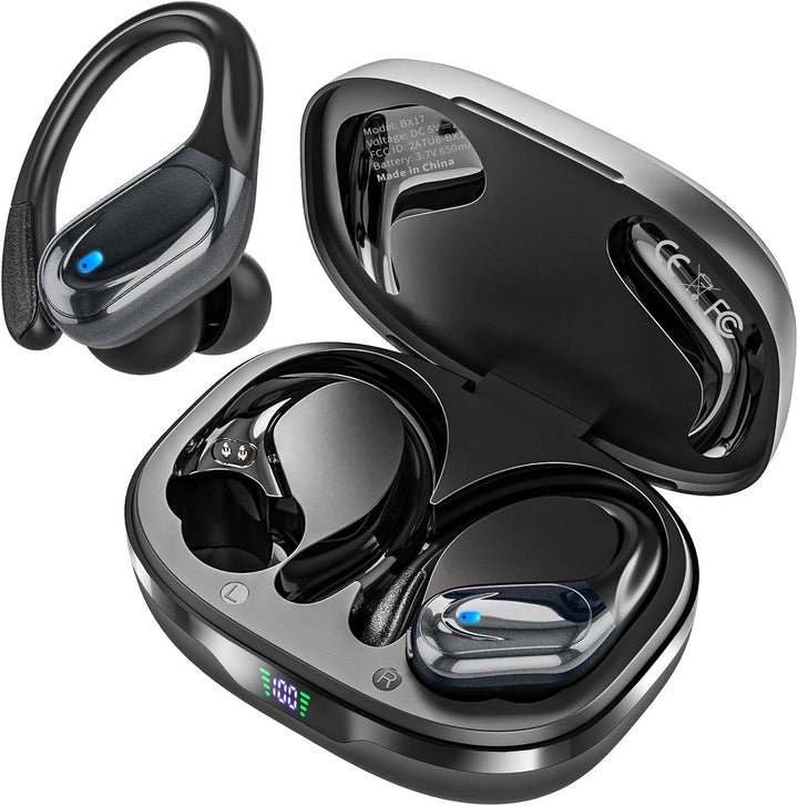 HAOYUYAN Auriculares inalámbricos, auriculares Bluetooth deportivos...