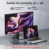 Adaptador de concentrador USB C para MacBook Pro\/Air M5 M4 M3 M2 M...