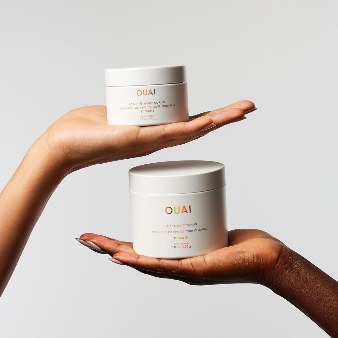 OUAI Exfoliante para el cuero cabelludo y el cuerpo, tamaño de viaj...