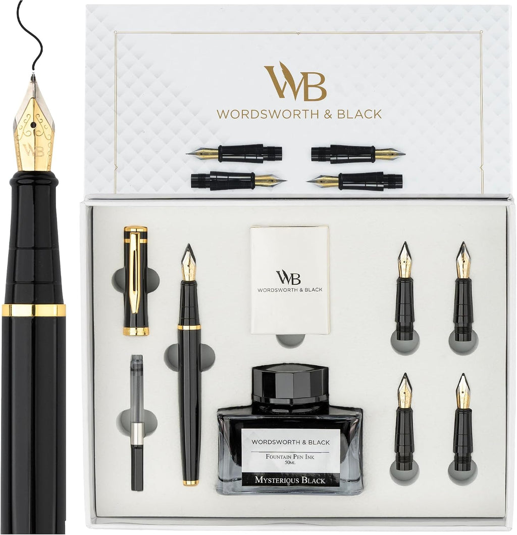 Wordsworth & Black Juego de pluma estilográfica de lujo para escribir
