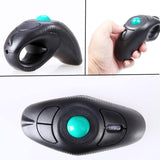 EIGIIS Ratón USB de mano ergonómico Trackball 2.4G Ratones DPI de v...