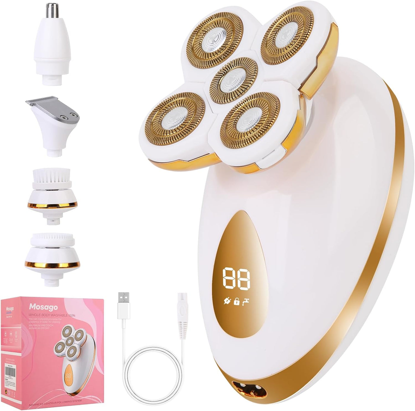 Maquinillas de Afeitar Eléctricas para Mujer, Afeitadora Dusk de 5...