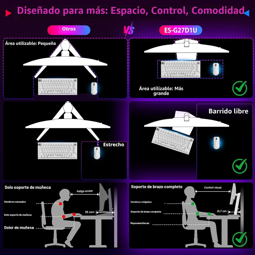 SANSUI Monitor de juegos 4K de 27 pulgadas, UHD 160Hz o FHD 320Hz M...