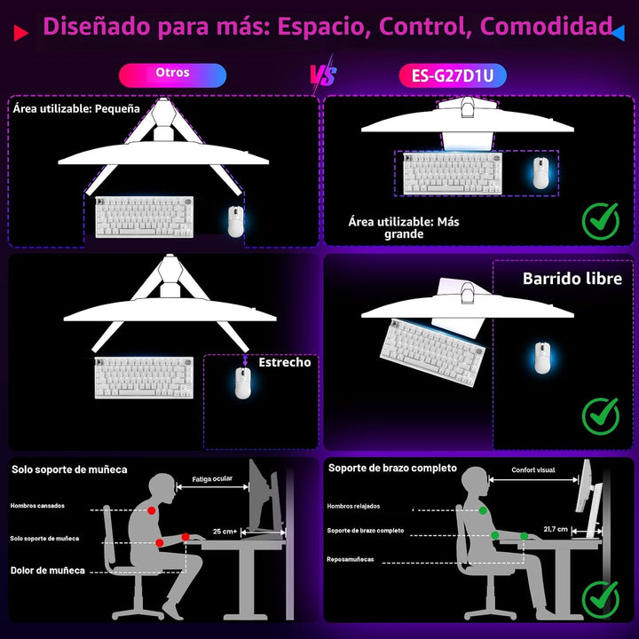 SANSUI Monitor de juegos 4K de 27 pulgadas, UHD 160Hz o FHD 320Hz M...