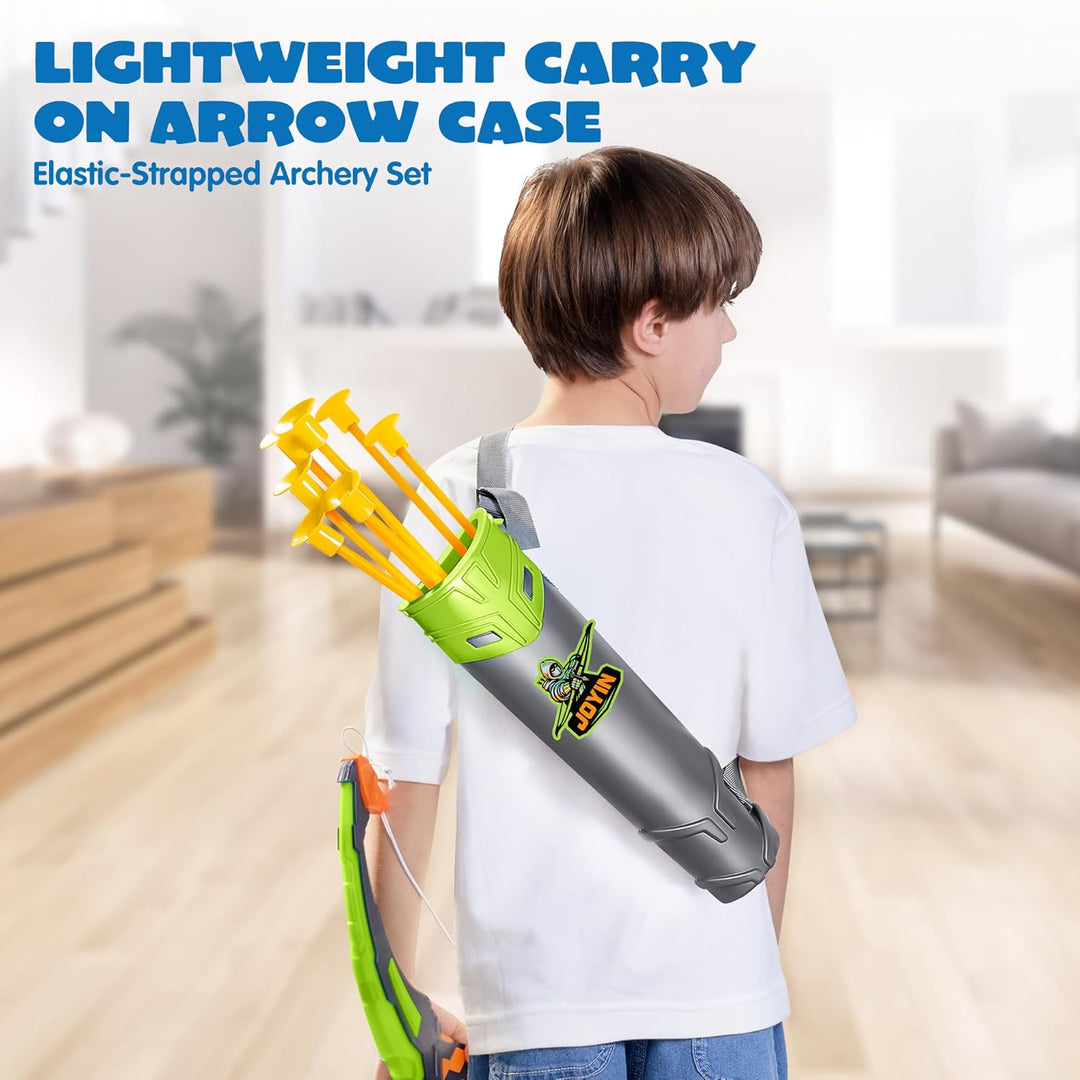 JOYIN Juego de arco y flecha para niños con luces LED intermitentes...