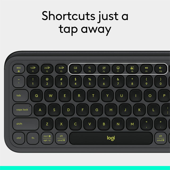 Logitech POP ICON Keys Teclado Bluetooth inalámbrico, escritura cóm...