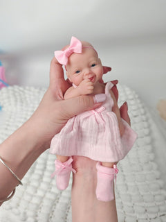 Bebés Reborn de Silicona de Cuerpo Completo de 7", Muñeca Recié...
