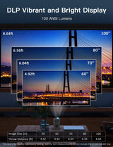 NexiGo Mini proyector portátil WiFi inteligente, compatible con 4K,...