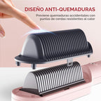 TYMO Cepillo alisador de cabello rosa Ring + spray de aceite para el cabello TYMO