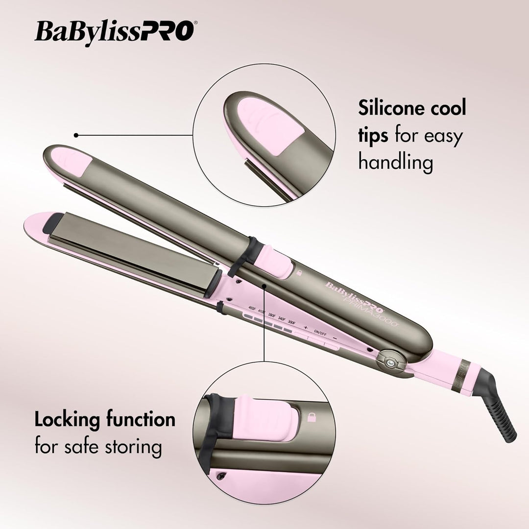BaBylissPRO Nano Titanium Prima Ionic Hair Straightener \u2013 Prof...