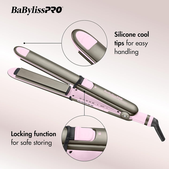 BaBylissPRO Nano Titanium Prima Ionic Hair Straightener \u2013 Prof...