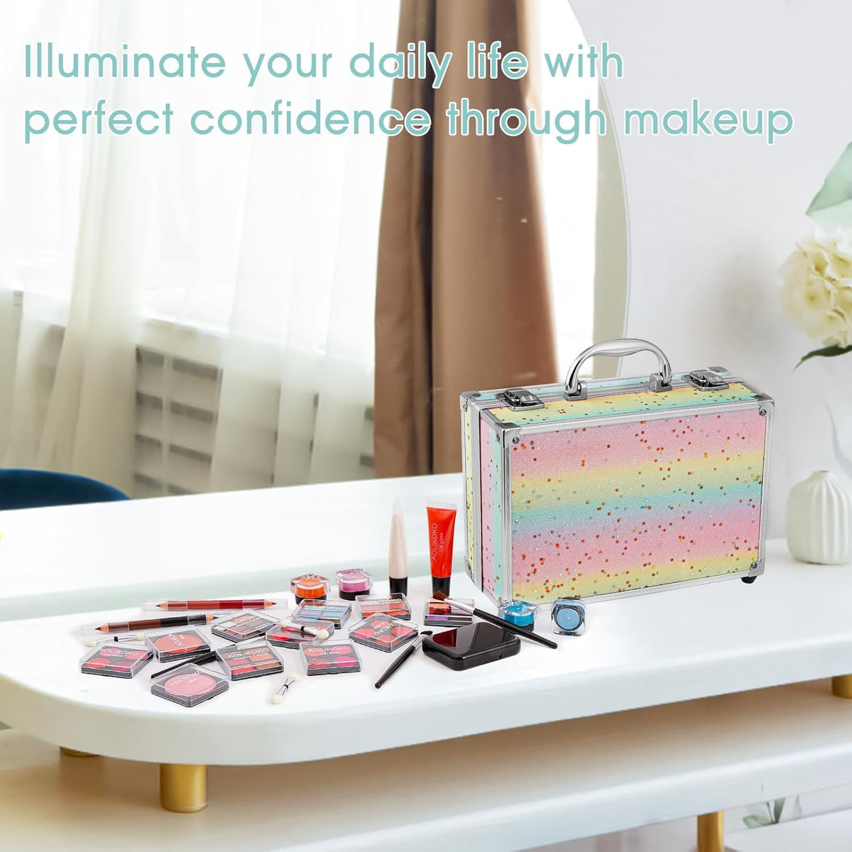 AOLIKOKO Kit de Maquillaje para Adolescentes y Mujeres Kit Completo...