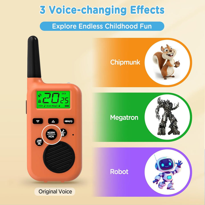 Peakeep Walkie Talkies para niños de largo alcance 3 millas, juguet...