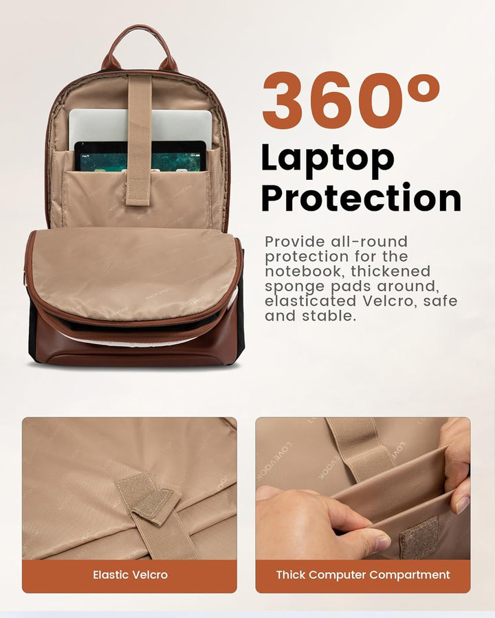 LOVEVOOK - Mochila para laptop para mujer, mochila de negocios con...