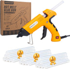 Pistola de pegamento caliente de tamaño completo 60W/100W de uso pesado con 21 barras de