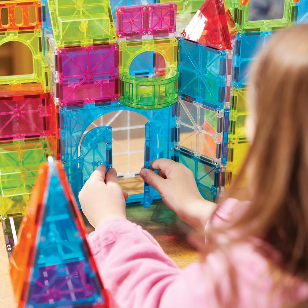 MAGNA-TILES City Center - Juego de construcción magnética de 110 piezas, la marca original de construcción magnética