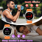 Reloj inteligente para hombre, rastreador de actividad física, GPS: relojes inteligentes militares para Android/iPhone Gps Watch 1.43 "AMOLED Hacer respuesta llamada Correr Relojes digitales para hombre, compatible con Samsung, monitor de corazón