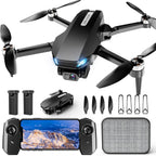 Drone 2K con cámara para adultos y principiantes, mini dron con 2 baterías
