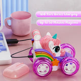 Auto de control remoto de unicornio para niñas auto
